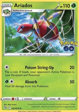 Ariados - Pokémon GO (Uncommon) [PGO-007] Hover Image
