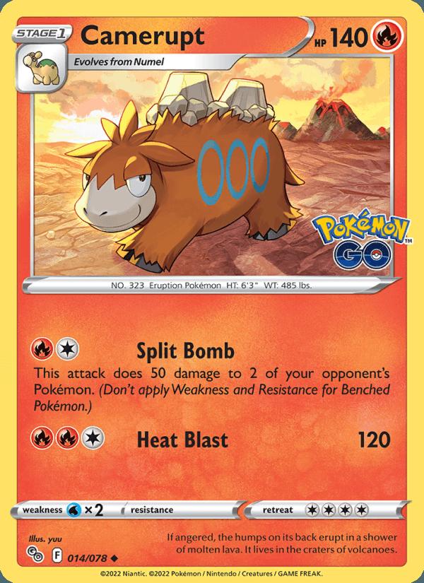 Camerupt - Pokémon GO (Uncommon) [PGO-014] Image principale du produit