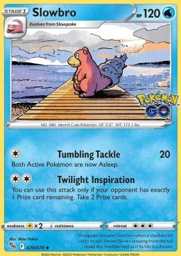 Slowbro - Pokémon GO (Uncommon) [PGO-020] Imagen principal del producto