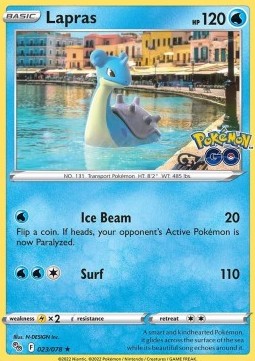 Lapras - Pokémon GO (Holo Rare) [PGO-023] Immagine principale del prodotto