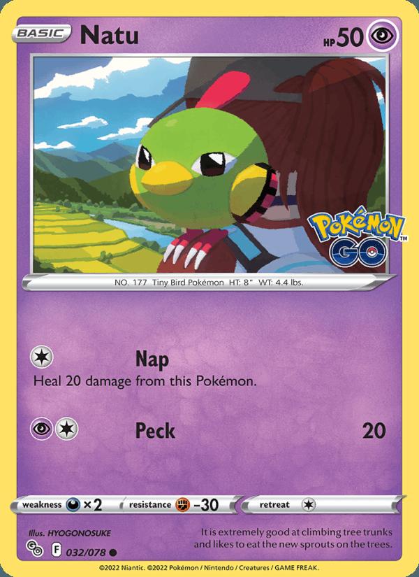 Natu - Pokémon GO (Common) [PGO-032] Image principale du produit