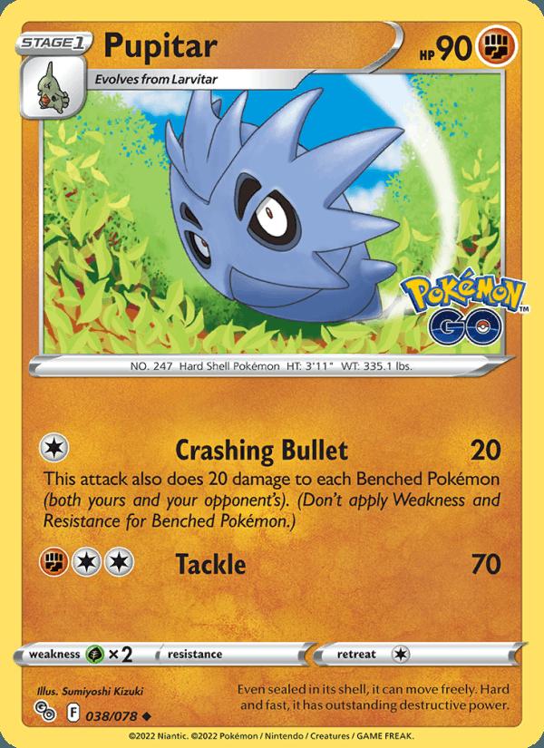 Pupitar - Pokémon GO (Uncommon) [PGO-038] Hoofdafbeelding