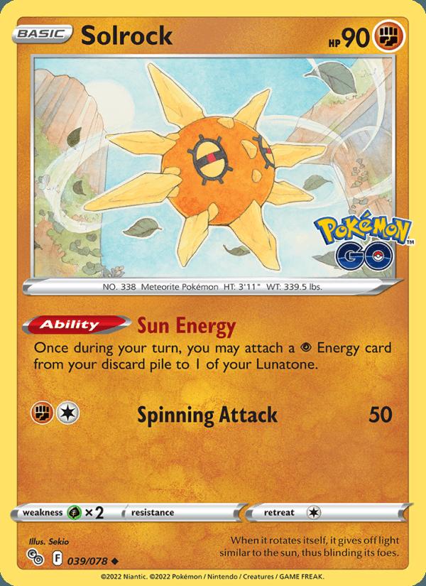 Solrock - Pokémon GO (Uncommon) [PGO-039] Hoofdafbeelding