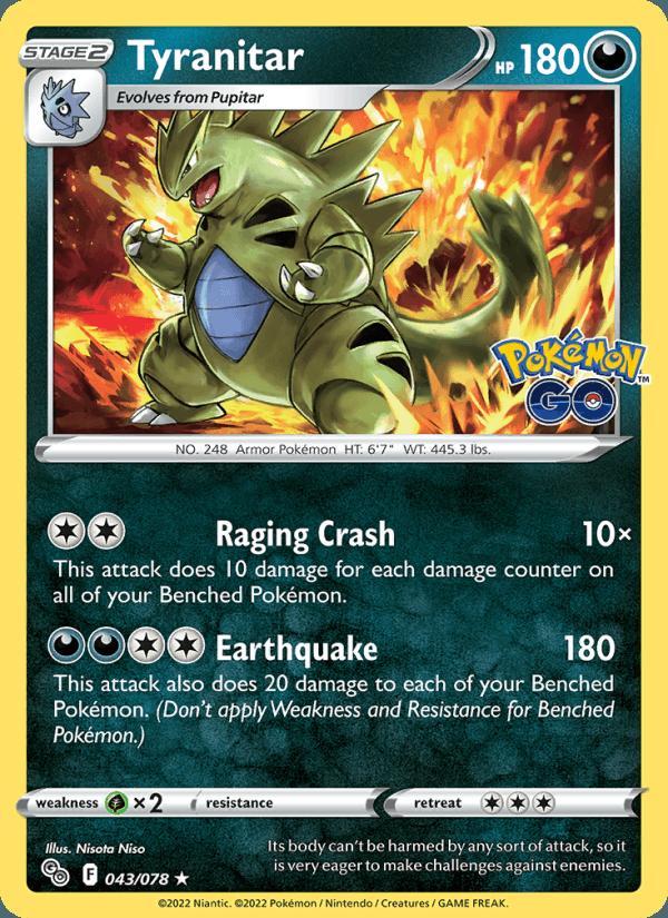 Tyranitar - Pokémon GO (Holo Rare) [PGO-043] Hoofdafbeelding