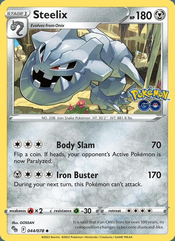 Steelix - Pokémon GO (Uncommon) [PGO-044] Hoofdafbeelding