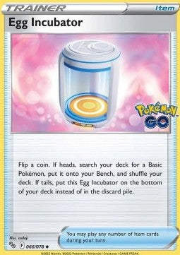 Egg Incubator - Pokémon GO (Uncommon) [PGO-066] Imagen principal del producto