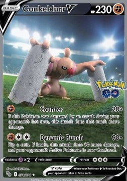 Conkeldurr V - Pokémon GO (Ultra Rare) [PGO-074] Hover Image