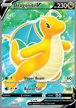 Dragonite V - Pokémon GO (Ultra Rare) [PGO-076] Hover Image