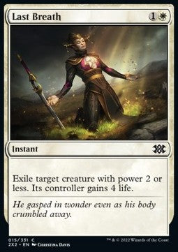 Last Breath - Double Masters 2022 (Common) [2X2-15] Immagine principale del prodotto
