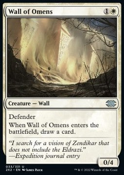 Wall of Omens - Double Masters 2022 (Uncommon) [2X2-33] Imagen principal del producto