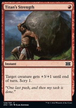 Titan's Strength - Double Masters 2022 (Common) [2X2-128] Immagine principale del prodotto