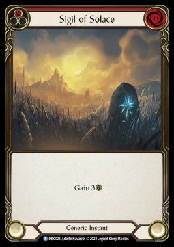 Sigil of Solace (Red) (Regular) - Uprising - Dromai Blitz Deck (Rare) [DRO-DRO026] Hover Image
