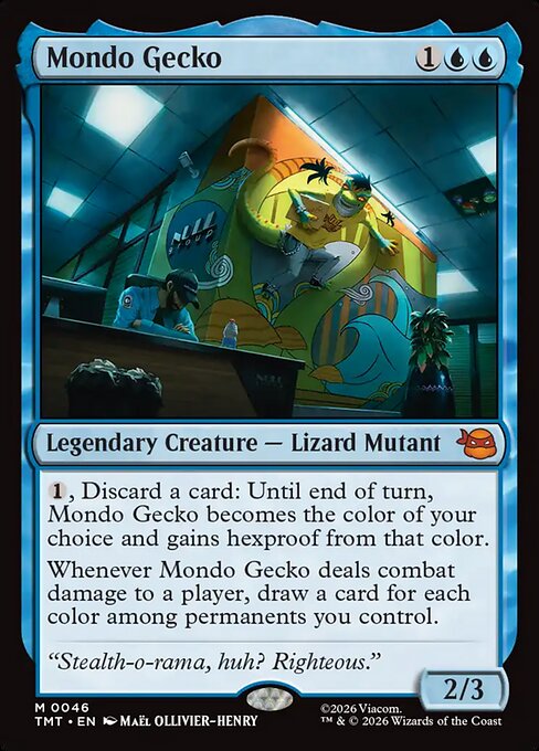 Mondo Gecko – Teenage Mutant Ninja Turtles (TMT-46) Magic: The Gathering card