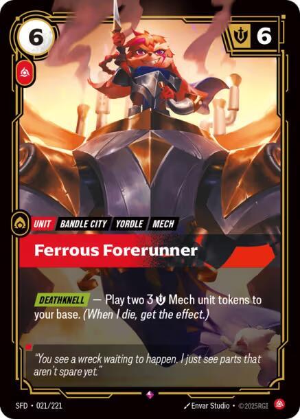 Ferrous Forerunner - Spiritforged (Rare) [SFD-021] — riftbound card