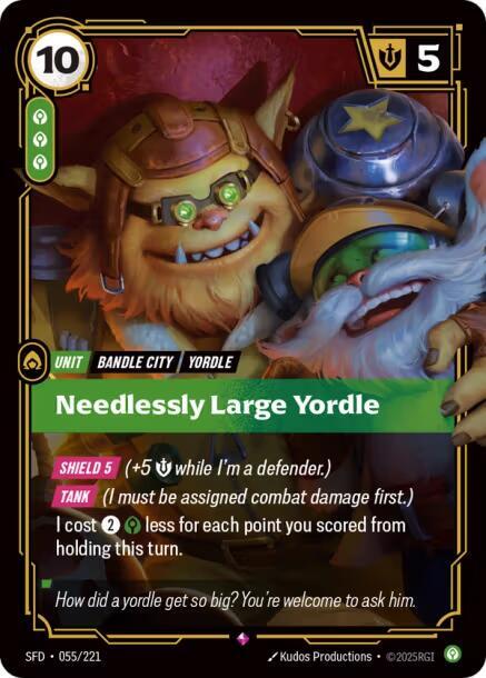Needlessly Large Yordle - Spiritforged (Rare) [SFD-055] — riftbound card