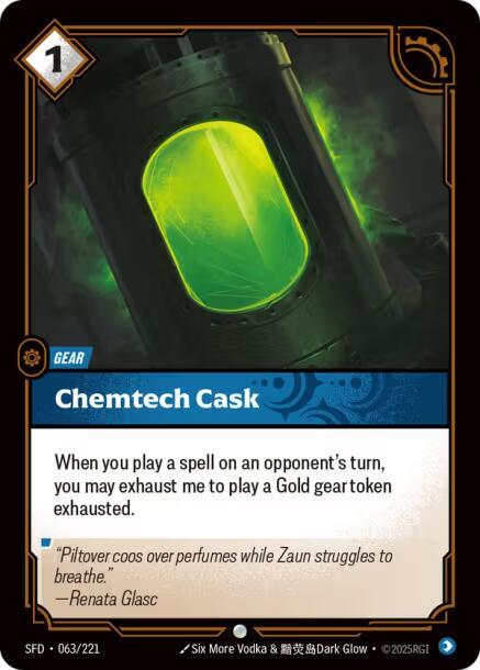 Chemtech Cask - Spiritforged (Common) [SFD-063] — riftbound card
