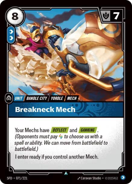 Breakneck Mech - Spiritforged (Uncommon) [SFD-071] — riftbound card