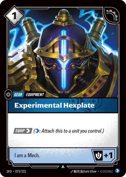 Experimental Hexplate - Spiritforged (Uncommon) [SFD-073] — riftbound card