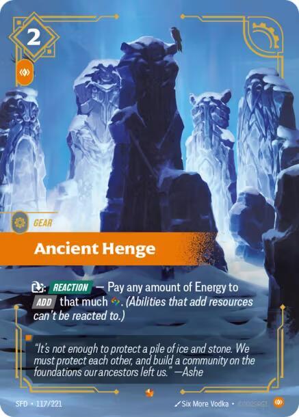 Ancient Henge - Spiritforged (Epic) [SFD-117] — riftbound card Image principale du produit