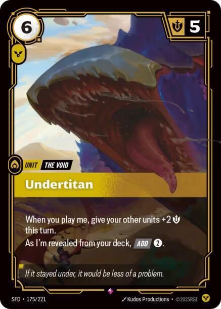 Undertitan - Spiritforged (Rare) [SFD-175] — riftbound card