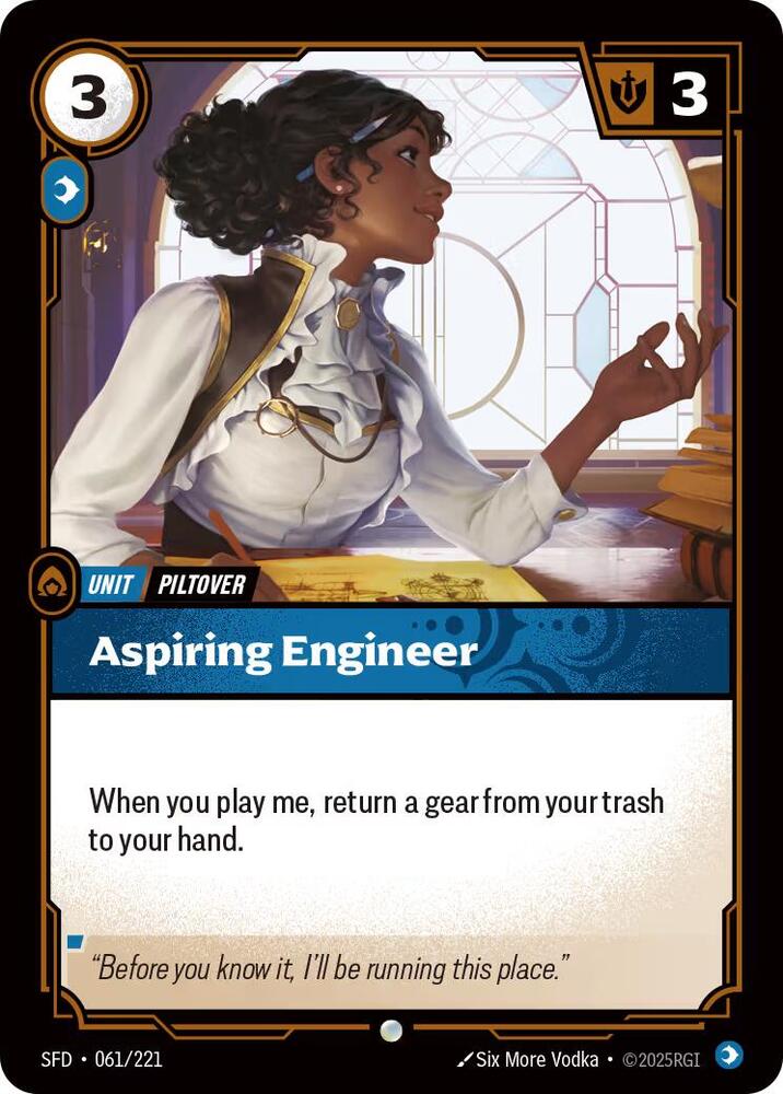 Aspiring Engineer - Spiritforged (Common) [SFD-061] — riftbound card Hoofdafbeelding