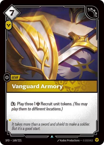 Vanguard Armory - Spiritforged (Uncommon) [SFD-168] — riftbound card
