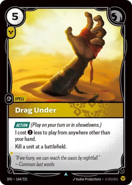 Drag Under - Spiritforged (Uncommon) [SFD-164] — riftbound card
