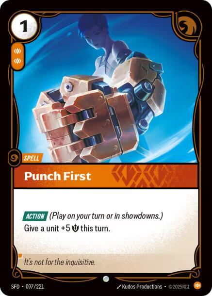 Punch First - Spiritforged (Common) [SFD-097] — riftbound card