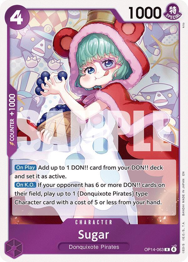 Sugar (OP14-063) - The Azure Sea's Seven (Rare) [OP14-063] — one-piece card