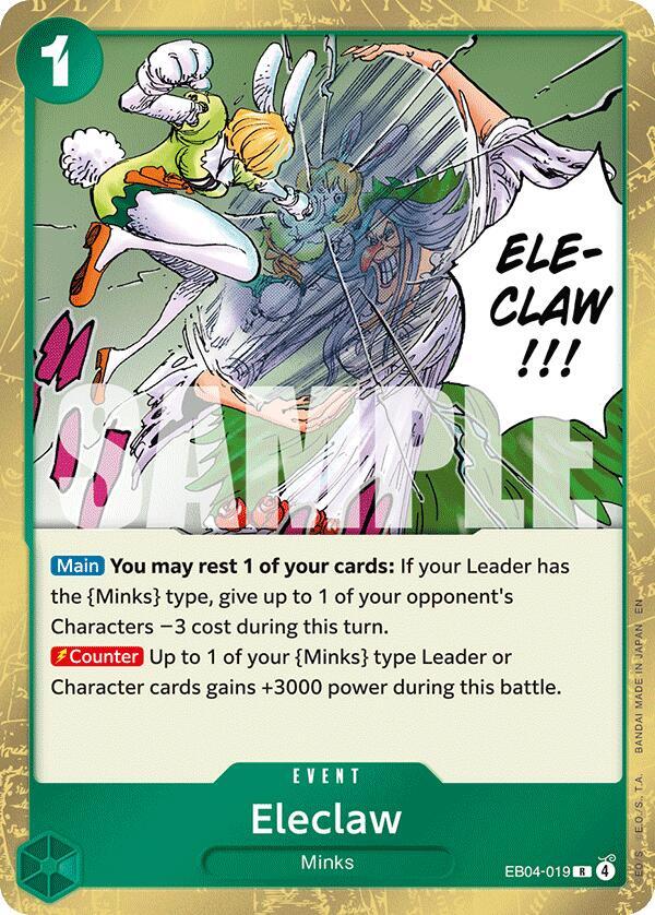 Eleclaw (EB04-019) - The Azure Sea's Seven (Rare) [OP14-EB04-019] — one-piece card