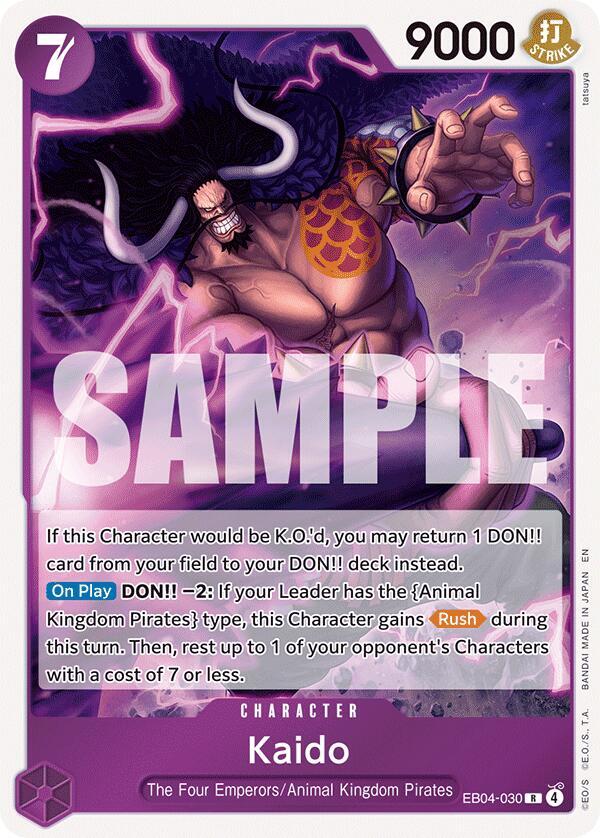 Kaido (EB04-030) - The Azure Sea's Seven (Rare) [OP14-EB04-030] — one-piece card