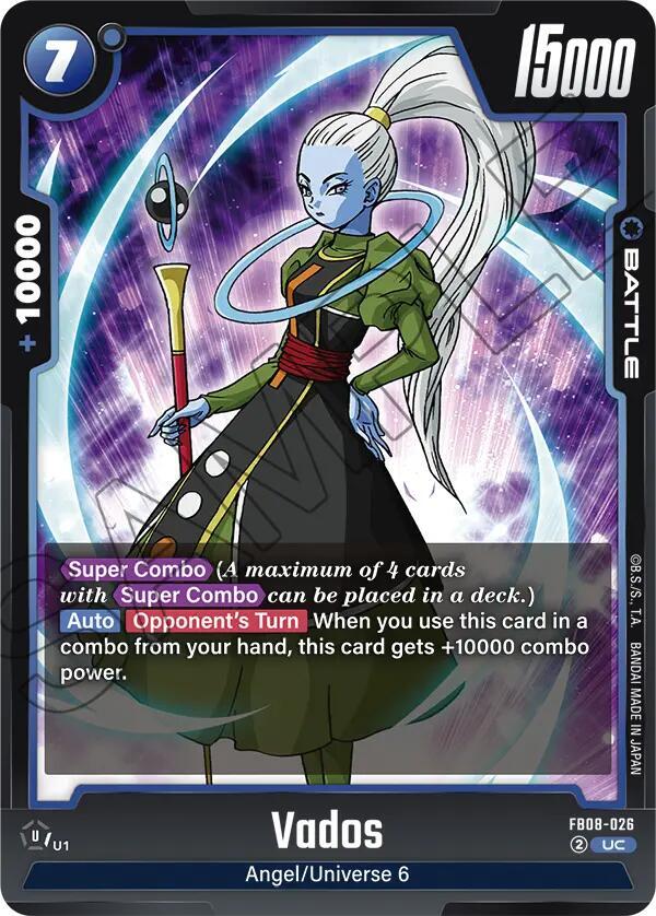 Vados (FB08-026)  (V.1 - Uncommon) - Saiyan's Pride [Fusion World] (Uncommon) [FB08-026] — dragon-ball card