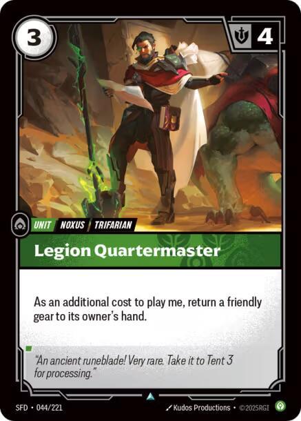 Legion Quartermaster - Spiritforged (Uncommon) [SFD-044] — riftbound card