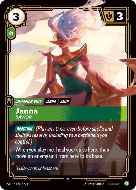 Janna, Savior - Spiritforged (Rare) [SFD-053] — riftbound card