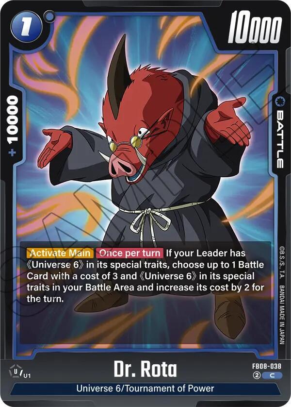 Dr. Rota (FB08-038) - Saiyan's Pride [Fusion World] (Common) [FB08-038] — dragon-ball card