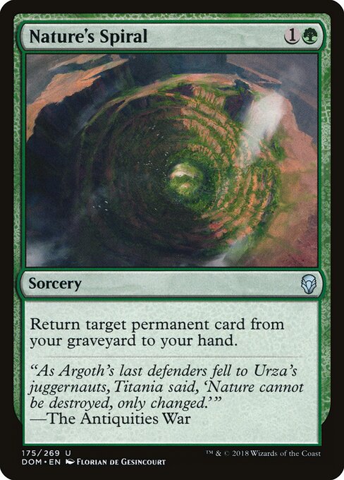 Nature's Spiral – Dominaria (DOM-175) Magic: The Gathering card | LC-REM-20260804-15608857919820-6666b95e-80de-4bf7-bae6-8a7e991b38ad Hauptbild