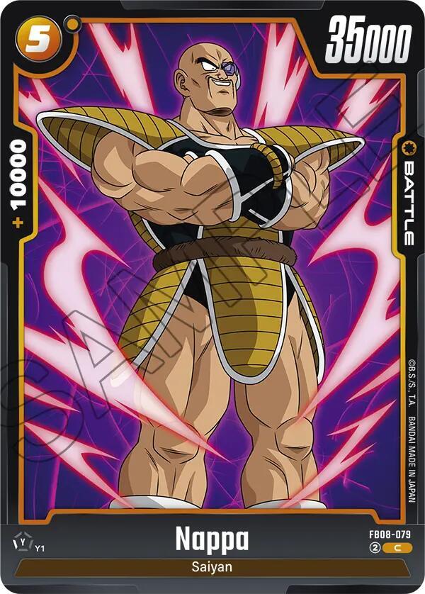 Nappa (FB08-079) - Saiyan's Pride [Fusion World] (Common) [FB08-079] — dragon-ball card