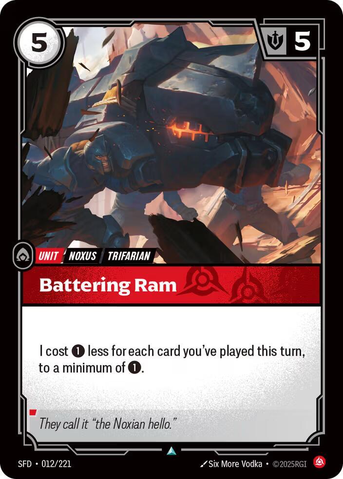 Battering Ram - Spiritforged (Uncommon) [SFD-012] — riftbound card