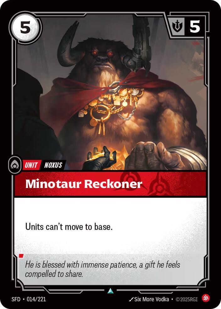 Minotaur Reckoner - Spiritforged (Uncommon) [SFD-014] — riftbound card