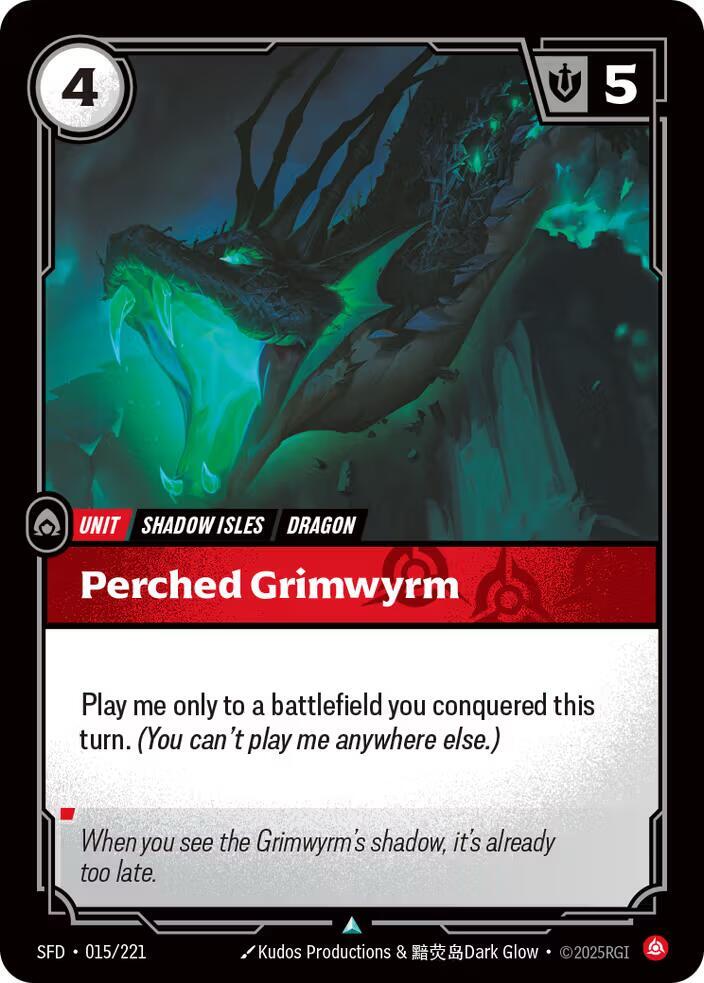 Perched Grimwyrm - Spiritforged (Uncommon) [SFD-015] — riftbound card