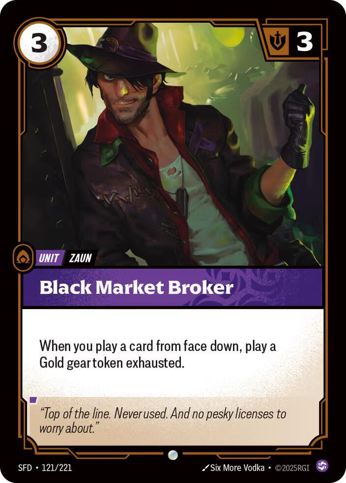 Black Market Broker - Spiritforged (Common) [SFD-121] — riftbound card