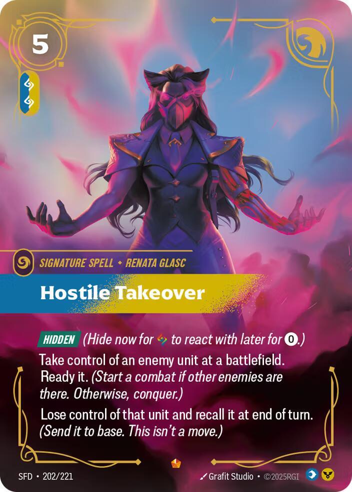 Hostile Takeover - Spiritforged (Epic) [SFD-202] — riftbound card