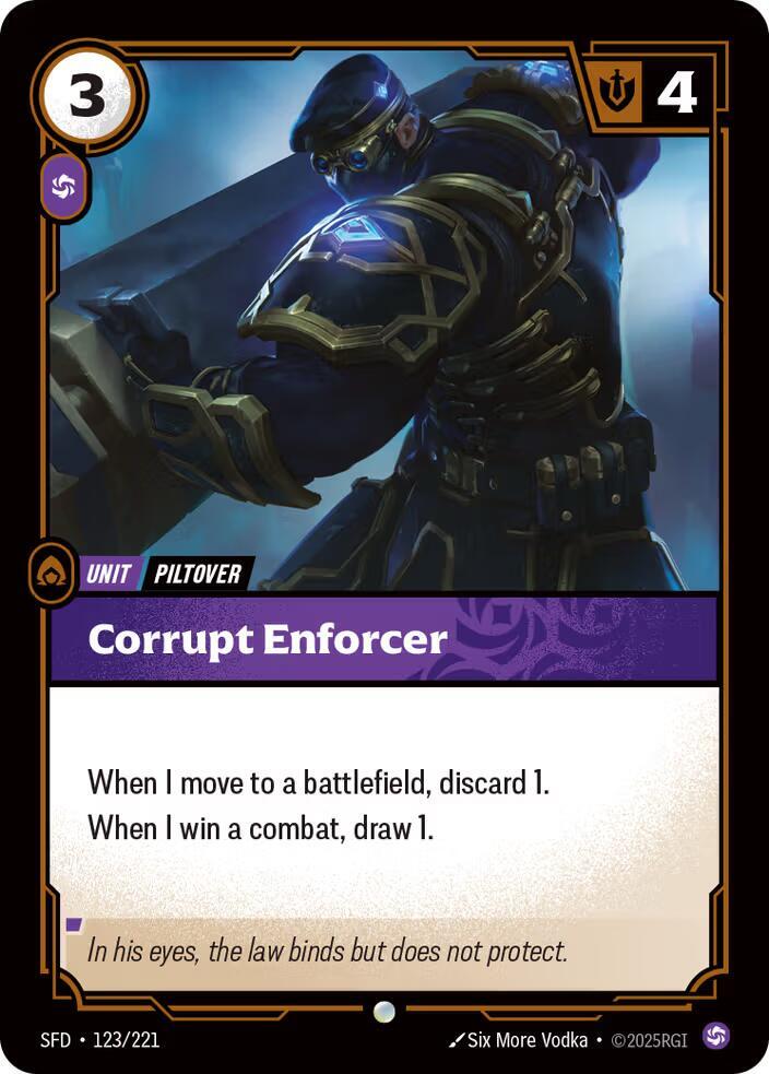 Corrupt Enforcer - Spiritforged (Common) [SFD-123] — riftbound card