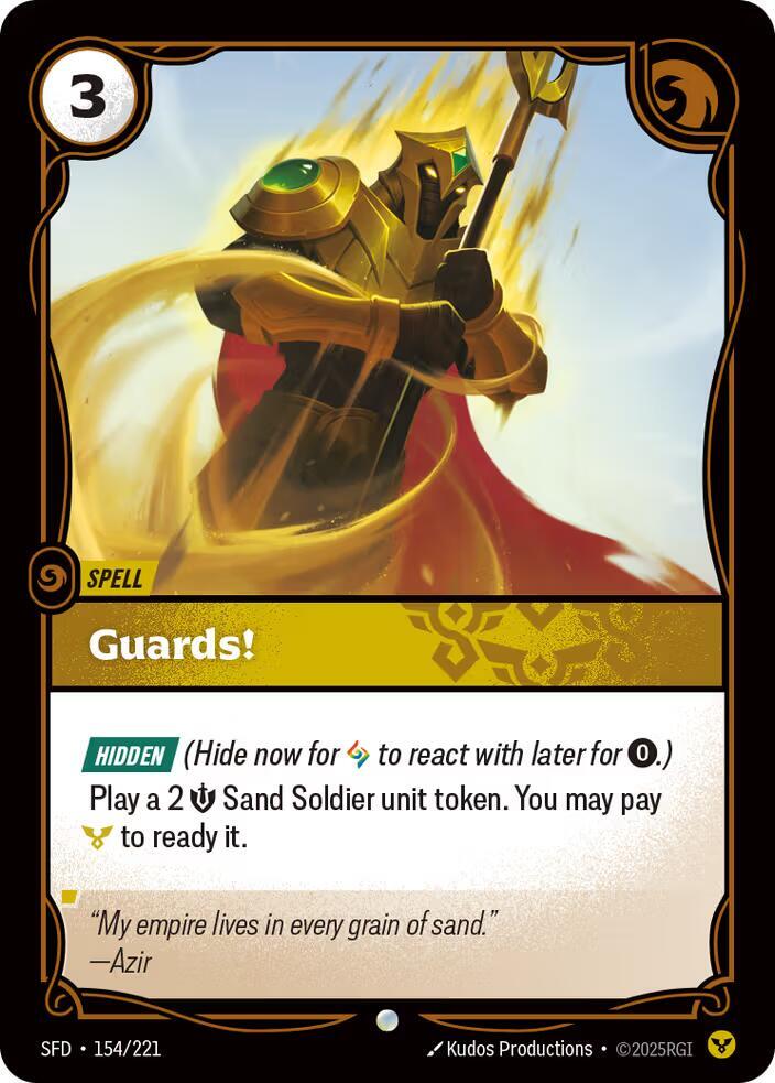 Guards! - Spiritforged (Common) [SFD-154] — riftbound card