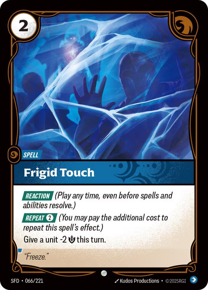 Frigid Touch - Spiritforged (Common) [SFD-066] — riftbound card