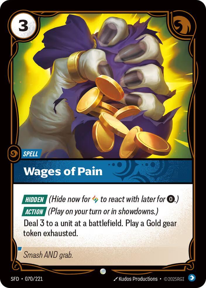 Wages of Pain - Spiritforged (Common) [SFD-070] — riftbound card