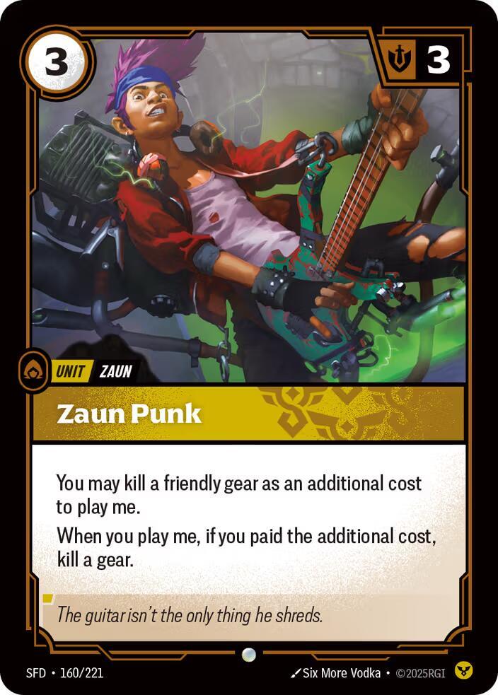 Zaun Punk - Spiritforged (Common) [SFD-160] — riftbound card