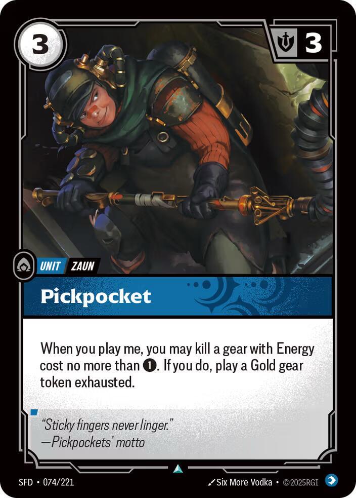 Pickpocket - Spiritforged (Uncommon) [SFD-074] — riftbound card