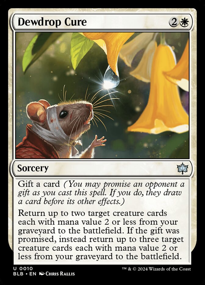 Dewdrop Cure - Bloomburrow (Uncommon) [BLB-10] Main image
