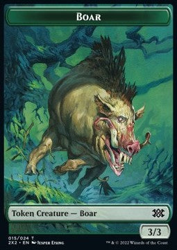 Boar Token (G 3/3) // Treasure Token - Double Masters 2022: Extras (Token) [X2X2-T 15/22] Immagine principale del prodotto
